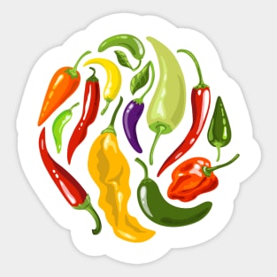 Hot Chillies Sticker